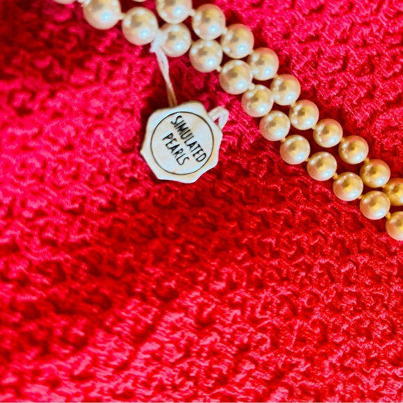 Givenchy 2 Necklaces VINTAGE Pearl Medallion NEW with Tags Nordstrom - Picture 7 of 10